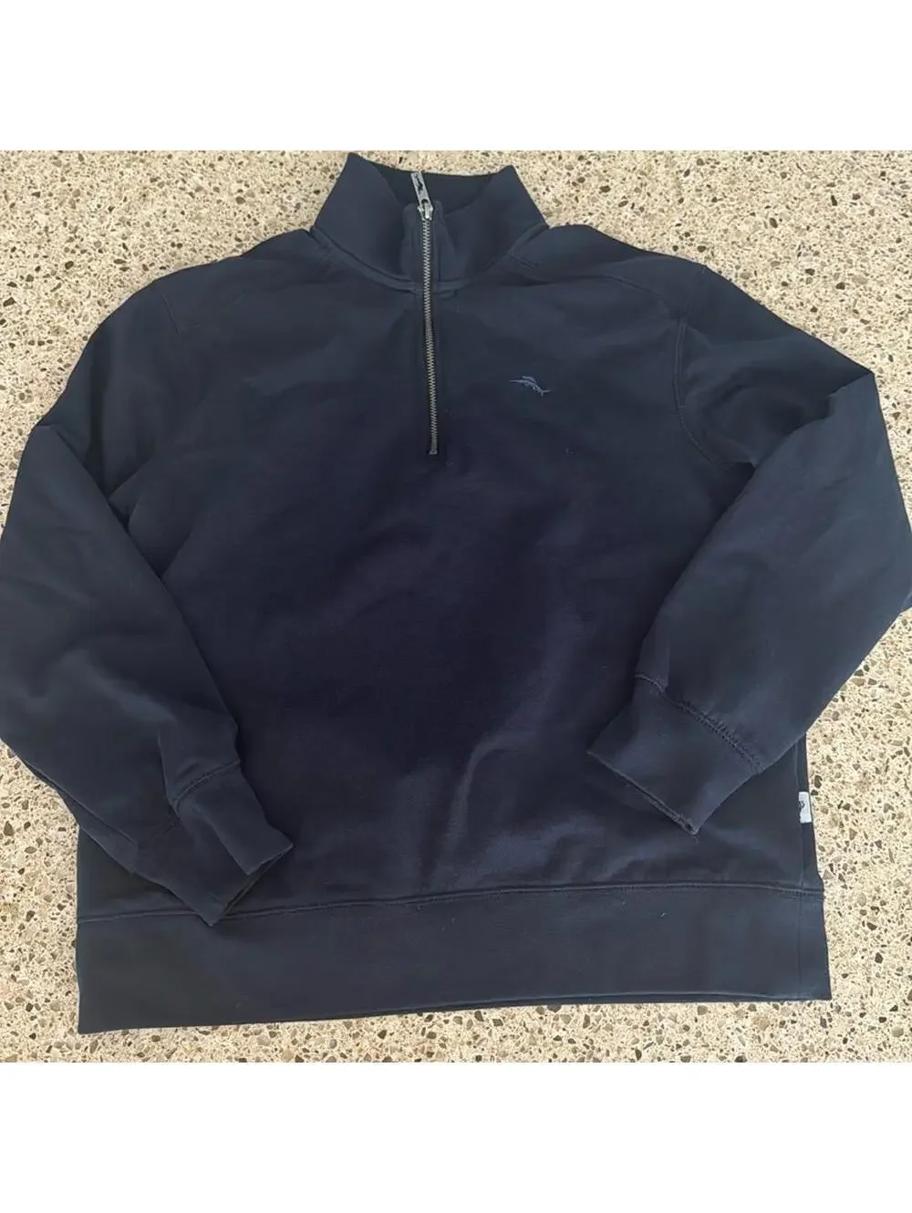Tommy Bahama youth quarter zip navy top size medium size 10 to 12